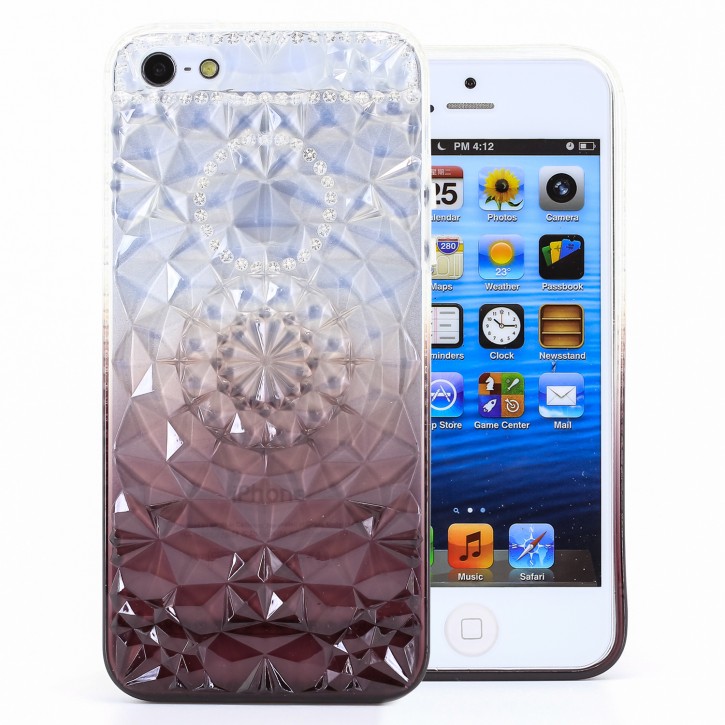 COOVY® Cover für Apple iPhone 5 / 5s / SE leichtes, dünnes TPU Silikon Bumper Case, Hülle, Slim, im Kristall Design | 