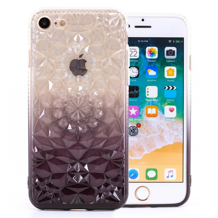 COOVY® Cover für Apple iPhone 7 / 8 leichtes, dünnes TPU Silikon Bumper Case, Hülle, Slim, im Kristall Design | 