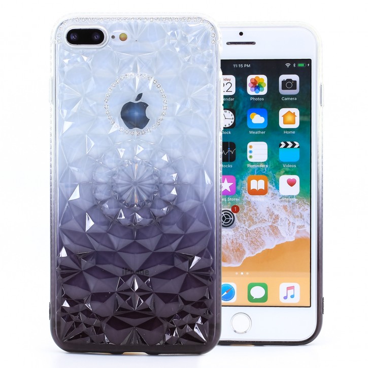 COOVY® Cover für Apple iPhone 7 + plus / 8 + plus leichtes, dünnes TPU Silikon Bumper Case, Hülle, Slim, im Kristall Design | 