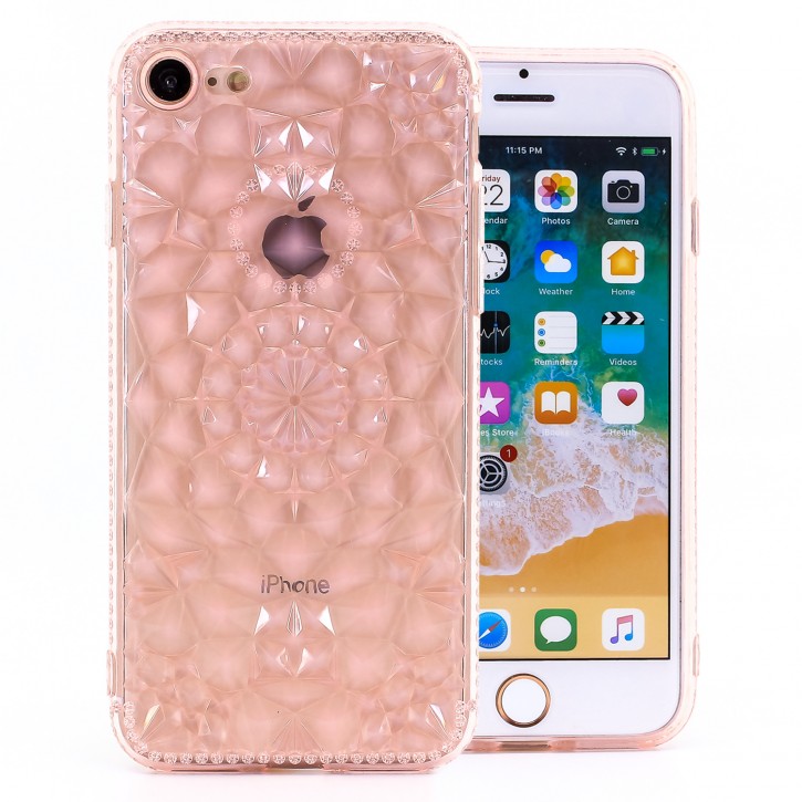 COOVY® Cover für Apple iPhone 7 / 8 leichtes, dünnes TPU Silikon Bumper Case, Hülle, Slim, im Kristall Design | 