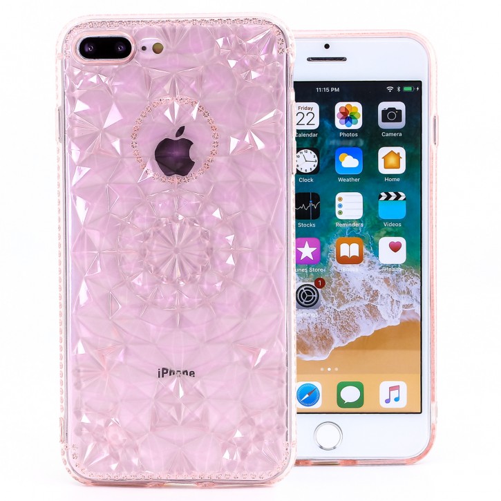 COOVY® Cover für Apple iPhone 7 + plus / 8 + plus leichtes, dünnes TPU Silikon Bumper Case, Hülle, Slim, im Kristall Design | 