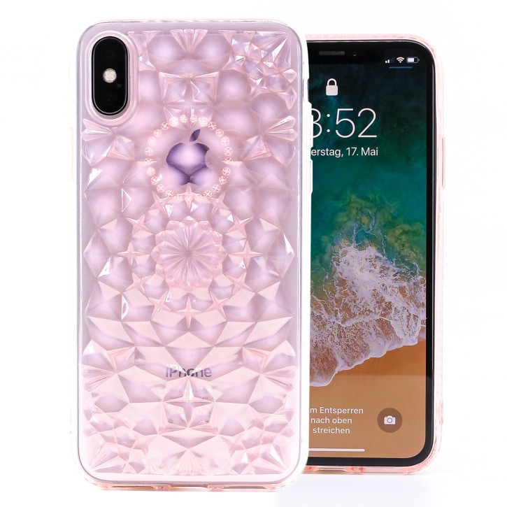 COOVY® Cover für Apple iPhone X / Xs leichtes, dünnes TPU Silikon Bumper Case, Hülle, Slim, im Kristall Design | 