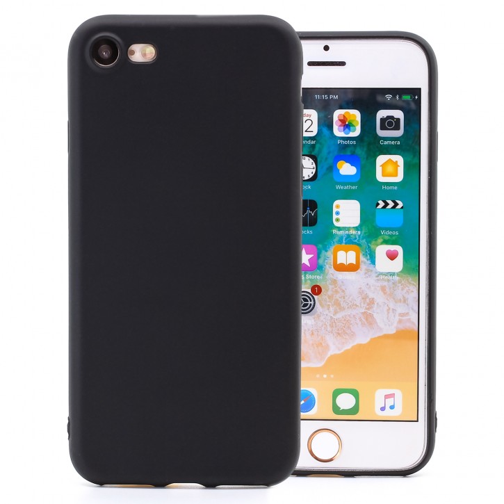 COOVY® Cover für Apple iPhone 7 / 8 ultra dünnes, leichtes TPU Silikon Bumper Case, Hülle, Slim, metallisch schimmerndes Design | 