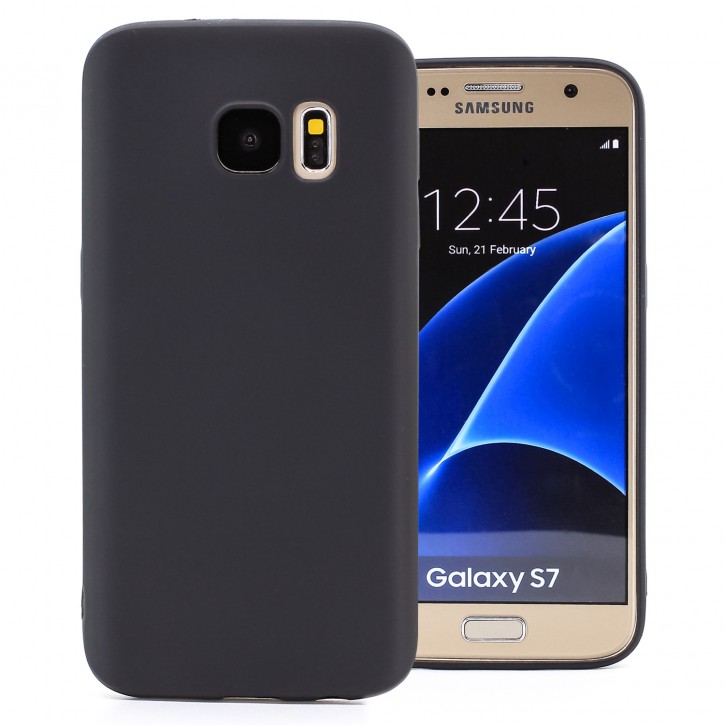 COOVY® Cover für Samsung Galaxy S7 SM-G930F SM-G930 ultra dünnes, leichtes TPU Silikon Bumper Case, Hülle, Slim, metallisch schimmerndes Design | 