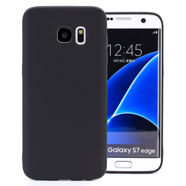 COOVY® Cover für Samsung Galaxy S7 EDGE SM-G935F SM-G935 ultra dünnes, leichtes TPU Silikon Bumper Case, Hülle, Slim, metallisch schimmerndes Design | 