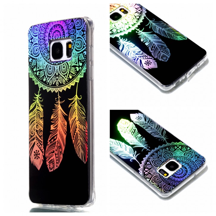 COOVY® Cover für Samsung Galaxy S7 EDGE SM-G935F SM-G935 ultra dünnes, buntes Designer TPU Silikon Bumper Case, Hülle, Slim, Hologramm Design | 