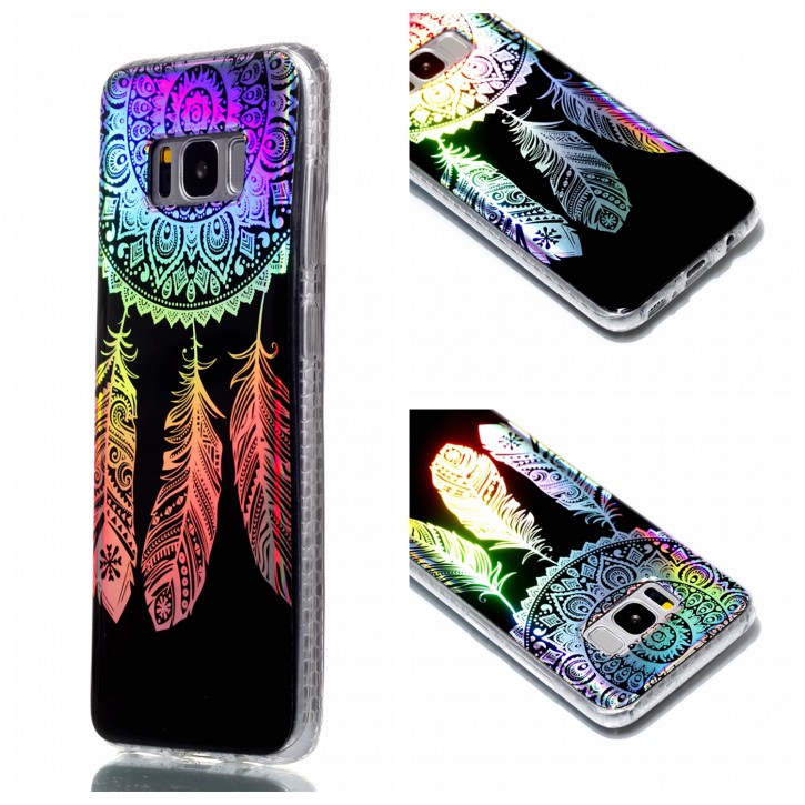 COOVY® Cover für Samsung Galaxy S8 SM-G950F / SM-G950FD ultra dünnes, buntes Designer TPU Silikon Bumper Case, Hülle, Slim, Hologramm Design | 