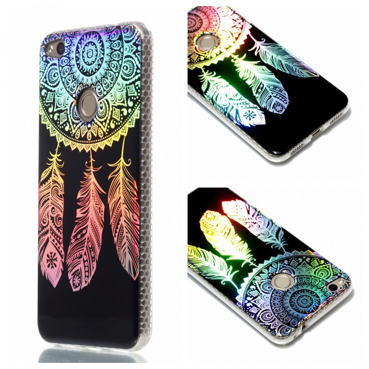 COOVY® Cover für Huawei P8 lite / Honor 8 lite (Model 2017) ultra dünnes, buntes Designer TPU Silikon Bumper Case, Hülle, Slim, Hologramm Design | 