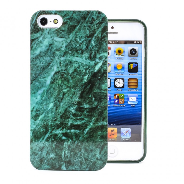 COOVY® Cover für Apple iPhone 5 / 5s / SE ultra dünnes TPU Silikon Bumper Case, Hülle, Slim, Marmor Design | 