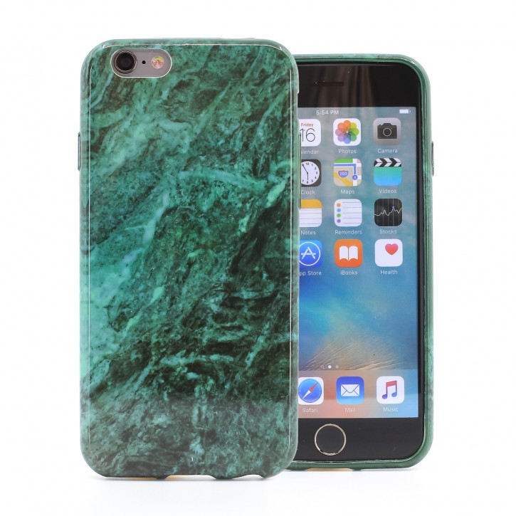 COOVY® Cover für Apple iPhone 6 / 6s ultra dünnes TPU Silikon Bumper Case, Hülle, Slim, Marmor Design | 
