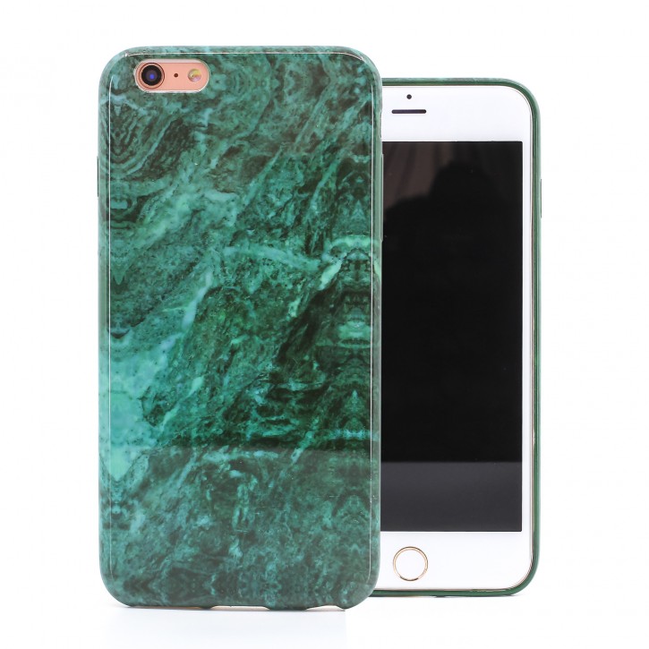 COOVY® Cover für Apple iPhone 6 + plus ultra dünnes TPU Silikon Bumper Case, Hülle, Slim, Marmor Design | 