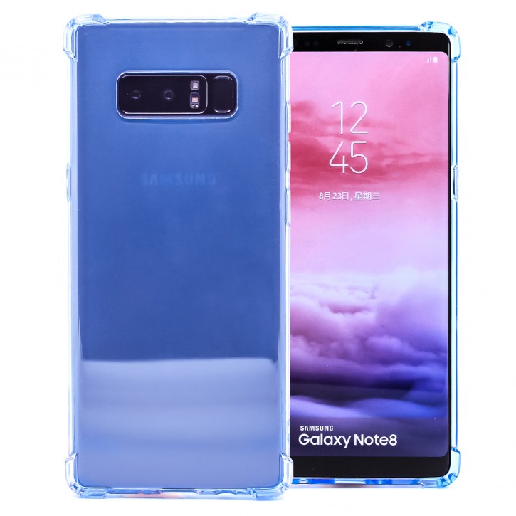 COOVY® Cover für Samsung Galaxy Note 8 SM-N950 / SM-N950F / SM-N950FD transparentes, leichtes, dünnes TPU Silikon Bumper Case, Hülle, Slim, stoßdämpfende Ecken | 