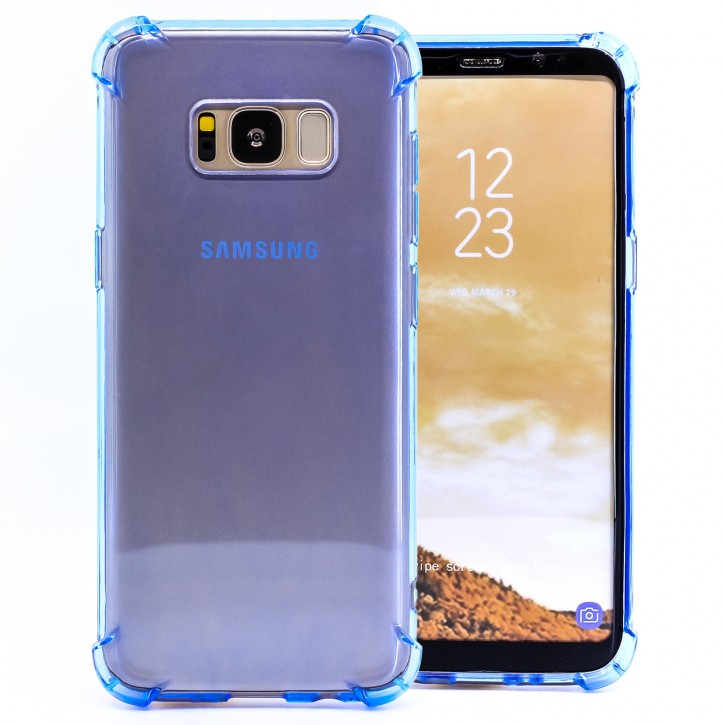 COOVY® Cover für Samsung Galaxy S8 SM-G950F / SM-G950FD transparentes, leichtes, dünnes TPU Silikon Bumper Case, Hülle, Slim, stoßdämpfende Ecken | 