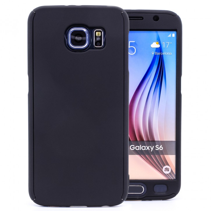 COOVY® Cover für Samsung Galaxy S6 SM-G920F SM-G920 360° rundum Bumper Case, ultra dünn und leicht, mit Displayschutz, Fullbody-Hülle | 