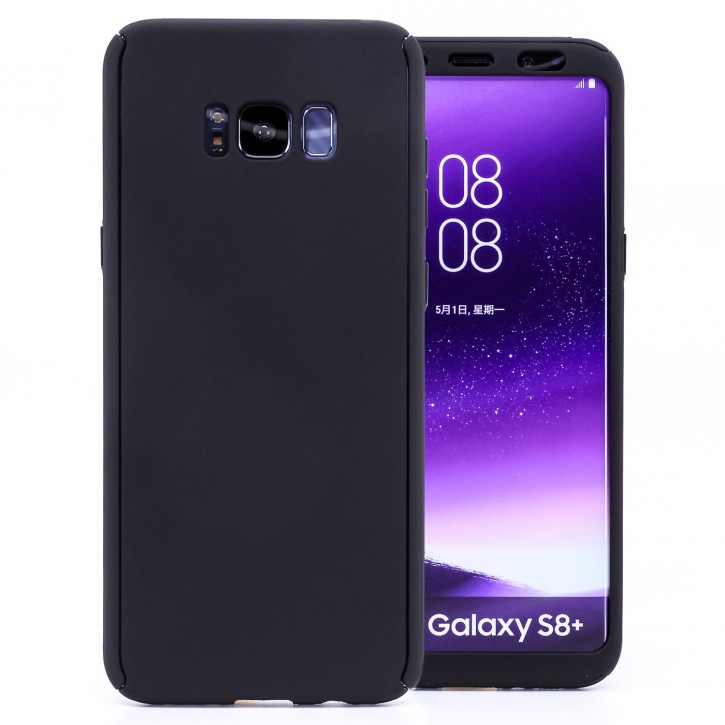 COOVY® Cover für Samsung Galaxy S8 + plus SM-G955F / SM-G955FD 360° rundum Bumper Case, ultra dünn und leicht, mit Displayschutz, Fullbody-Hülle | 