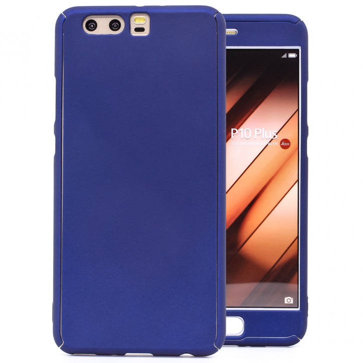 COOVY® Cover für Huawei P10 + plus 360° rundum Bumper Case, ultra dünn und leicht, mit Displayschutz, Fullbody-Hülle | 