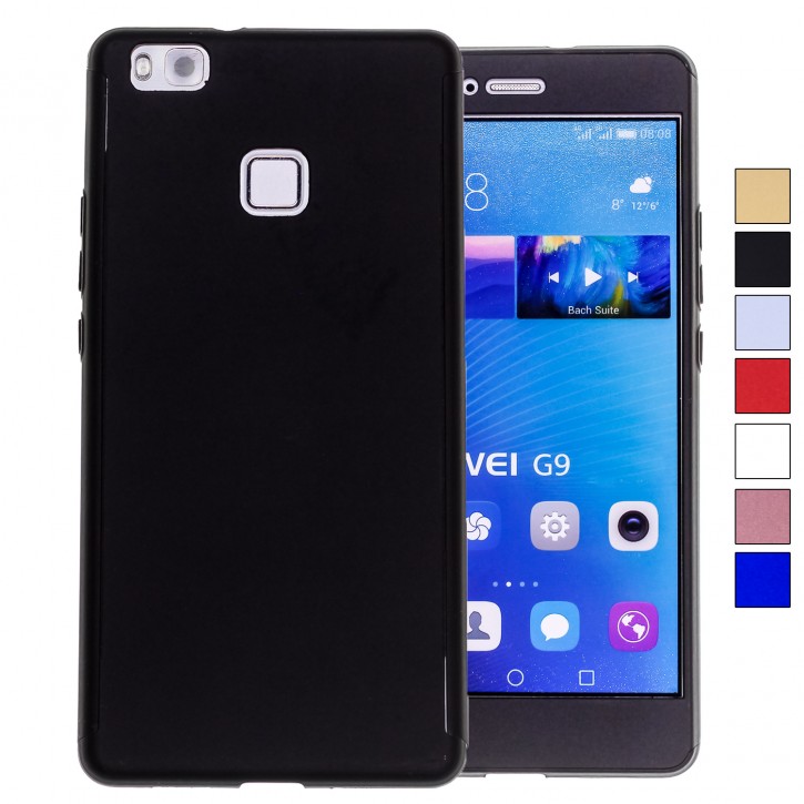 COOVY® Cover für Huawei P9 lite / G9 lite 360° rundum Bumper Case, ultra dünn und leicht, mit Displayschutz, Fullbody-Hülle | 
