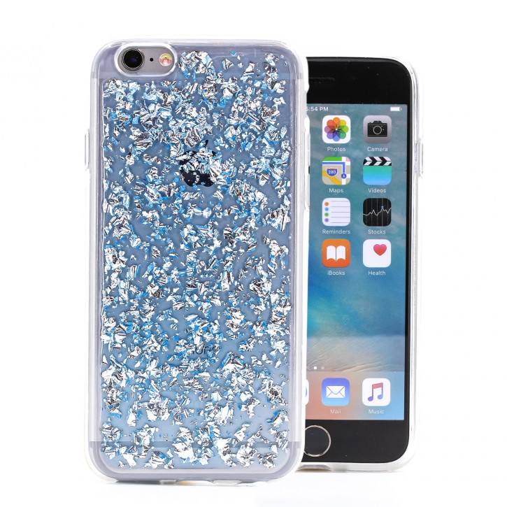 COOVY® Cover für Apple iPhone 6 / 6s dünnes TPU Silikon Bumper Case, Hülle, Slim, in funkelndem Glitzer-Design | 