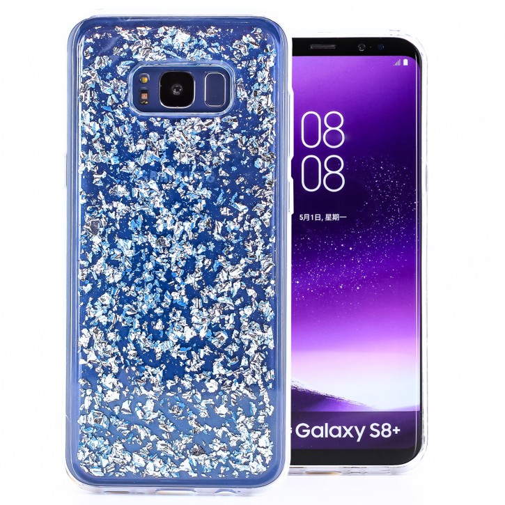 COOVY® Cover für Samsung Galaxy S8 + plus SM-G955F / SM-G955FD dünnes TPU Silikon Bumper Case, Hülle, Slim, in funkelndem Glitzer-Design | 