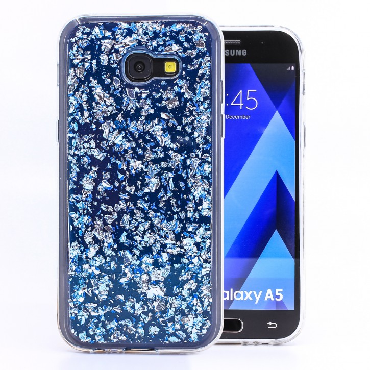COOVY® Cover für Samsung Galaxy A5 SM-A520 / SM-A520F (Model 2017) dünnes TPU Silikon Bumper Case, Hülle, Slim, in funkelndem Glitzer-Design | 