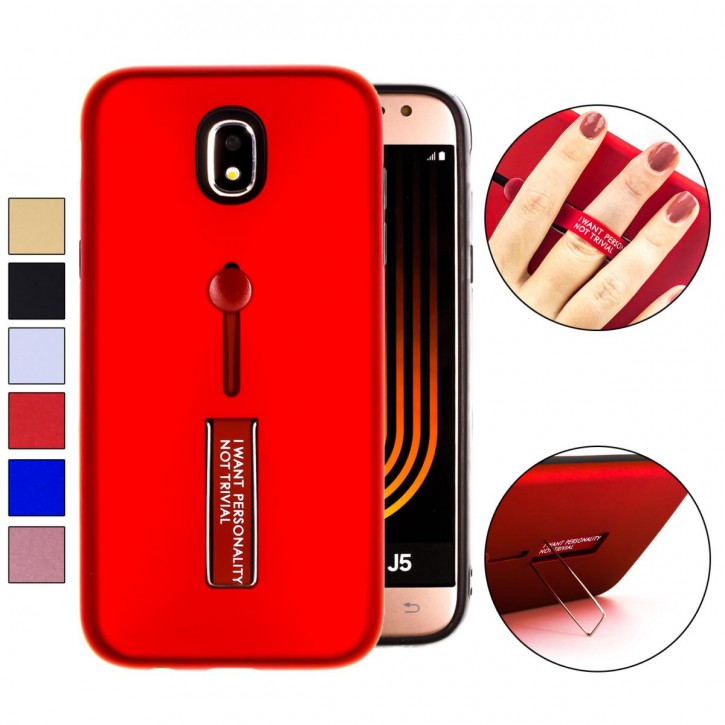 Coovy Cover Fur Samsung Galaxy J5 Sm J530 Sm J530f Ds Model 17 J5 Pro Czerwony Bha0514 Red