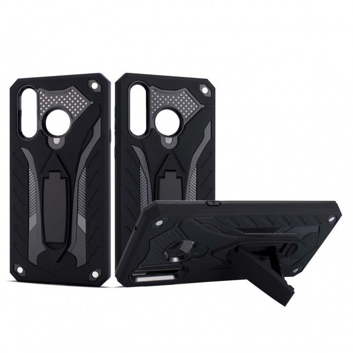 COOVY® Cover für Samsung Galaxy A8s SM-G8870 Bumper Case, Hülle Doppelschicht aus Plastik + TPU-Silikon, extra stark, Anti-Shock, Standfunktion | 