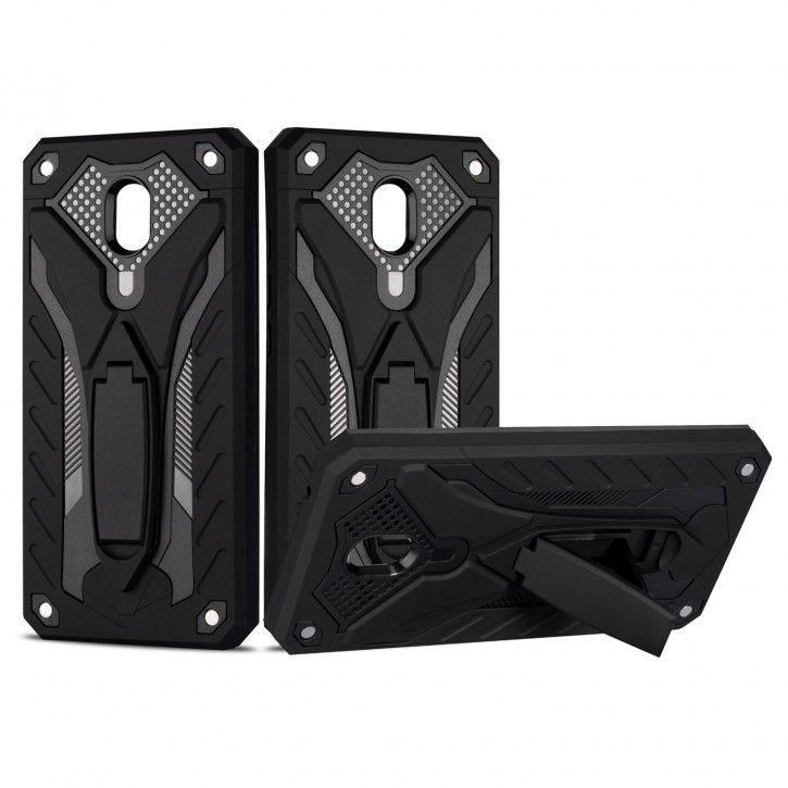 COOVY® Cover für Xiaomi Redmi  8A / 8A Pro Bumper Case, Hülle Doppelschicht aus Plastik + TPU-Silikon, extra stark, Anti-Shock, Standfunktion | 