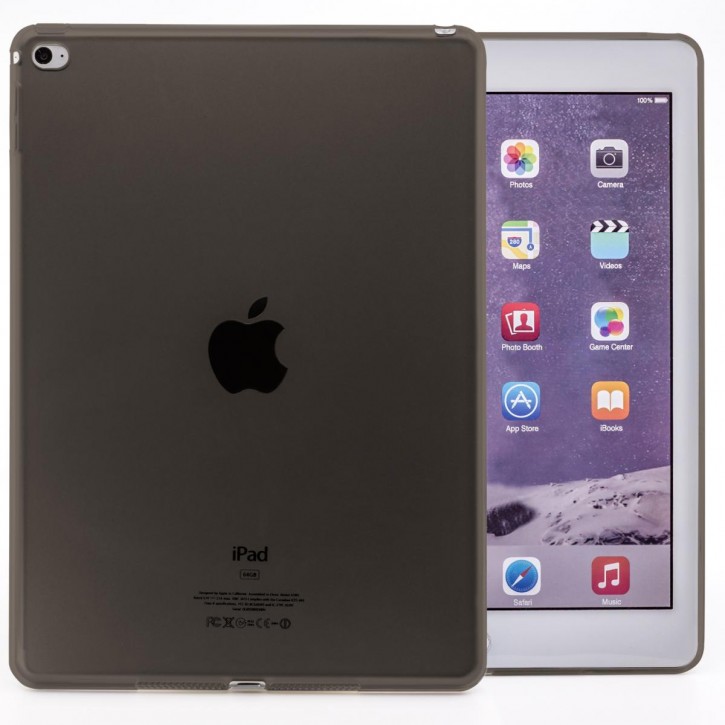 COOVY® Cover für Apple iPad Air II  (2. Gen. Model 2014) leichte, dünne Silikon Tablet Hülle Case Bumper in farbig transparentem Style als Backcover | 
