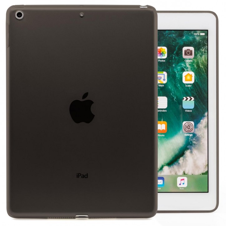 COOVY® Cover für Apple iPad 9.7 (Model 2017 / 2018) leichte, dünne Silikon Tablet Hülle Case Bumper in farbig transparentem Style als Backcover | 