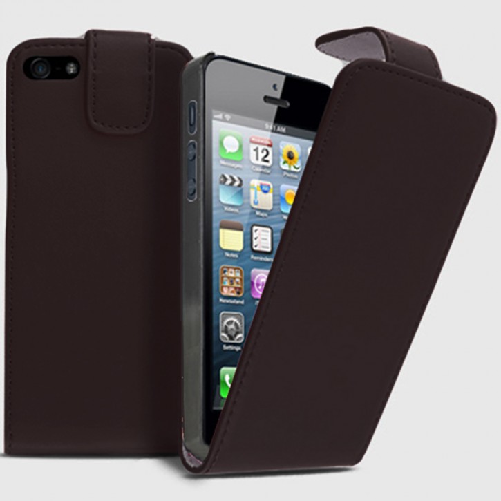 Flip Cover für APPLE iPhone 5/5s TASCHE ETUI HANDY HÜLLE CASE