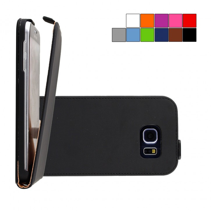 COOVY® Cover für Samsung Galaxy S6 SM-G920F SM-G920 Slim Flip Case Hülle Tasche Etui inklusive gratis Displayschutzfolie | 