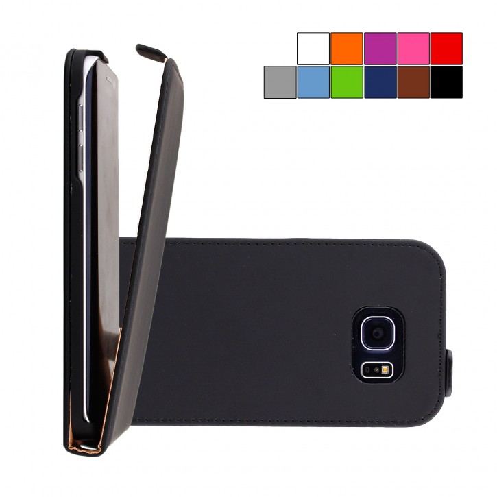 COOVY® Cover für Samsung Galaxy S6 EDGE SM-G925F SM-G925 Slim Flip Case Hülle Tasche Etui inklusive gratis Displayschutzfolie | 
