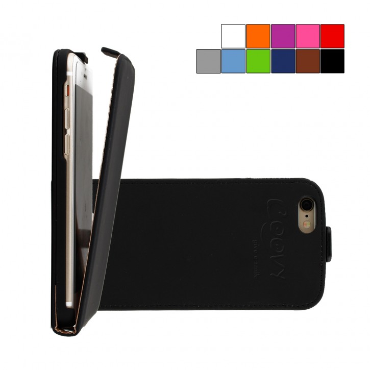 COOVY® Cover für Apple iPhone 6 / 6s Slim Flip Case Hülle Tasche Etui inklusive gratis Displayschutzfolie | 