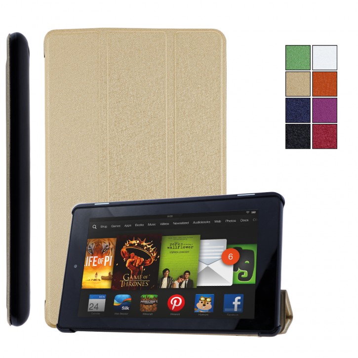 COOVY® Ultra Slim Cover für Amazon Kindle Fire HD 7 (7. / 9. Generation, Model 2017/2019) Smart Schutzhülle Case Hülle mit Standfunktion und Auto Sleep/Wake up | 