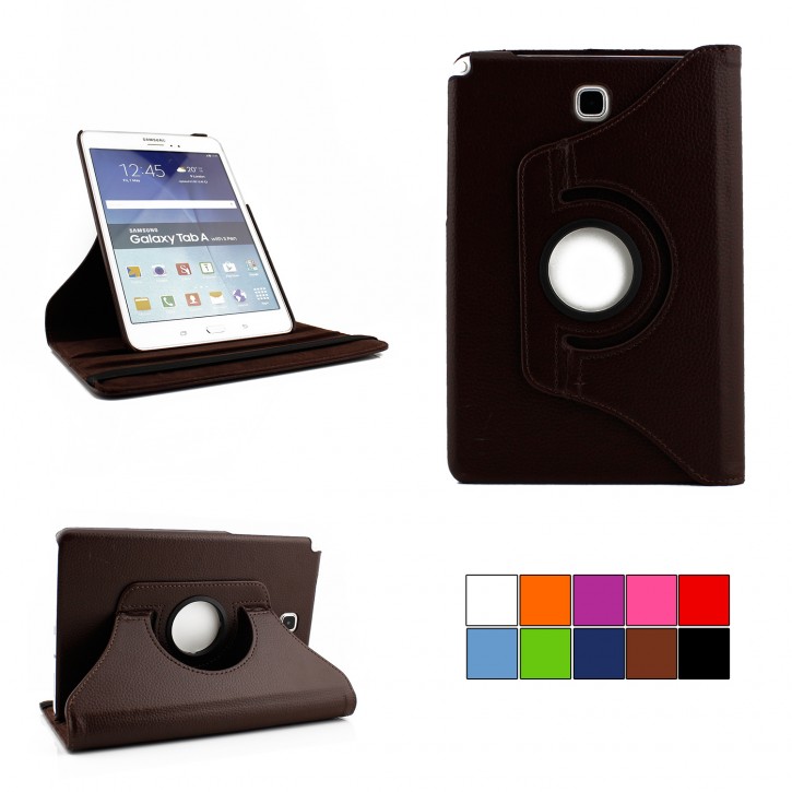 COOVY® Cover für Samsung Galaxy Tab A 8.0 (Model 2015) SM-T350 SM-T355 SM-P350 SM-P355 Rotation 360° Smart Hülle Tasche Etui Case Schutz Ständer Auto Sleep/Wake up | 