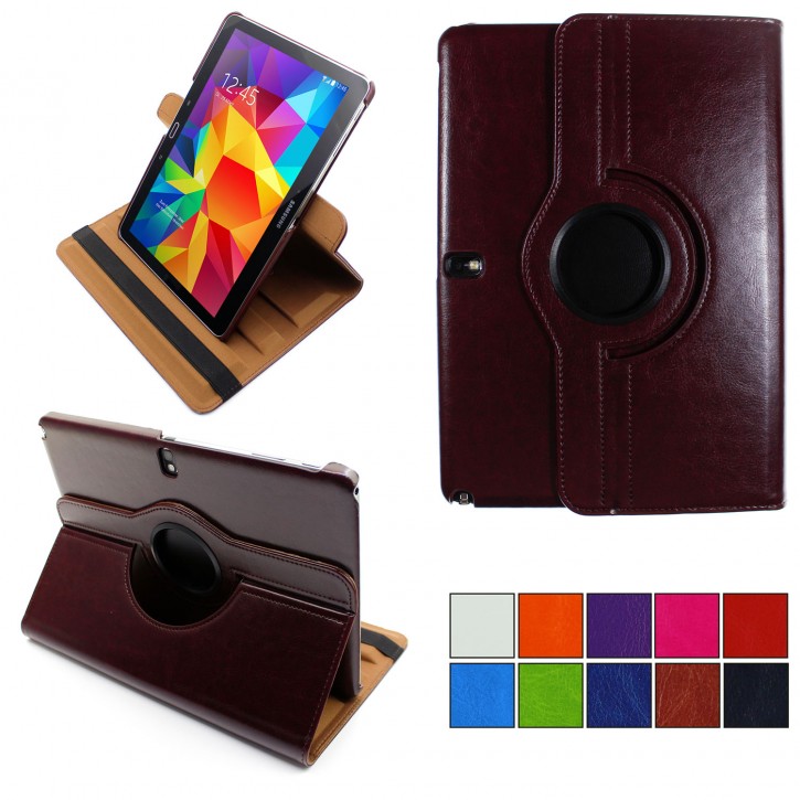 COOVY® 2.0 Cover für Samsung Galaxy Note 10.1 (Model 2014) SM-P6000 P6010 P6050 SM-P600 P601 P605 Rotation 360° Smart Hülle Tasche Etui Case Schutz Ständer Auto Sleep/Wake up | 