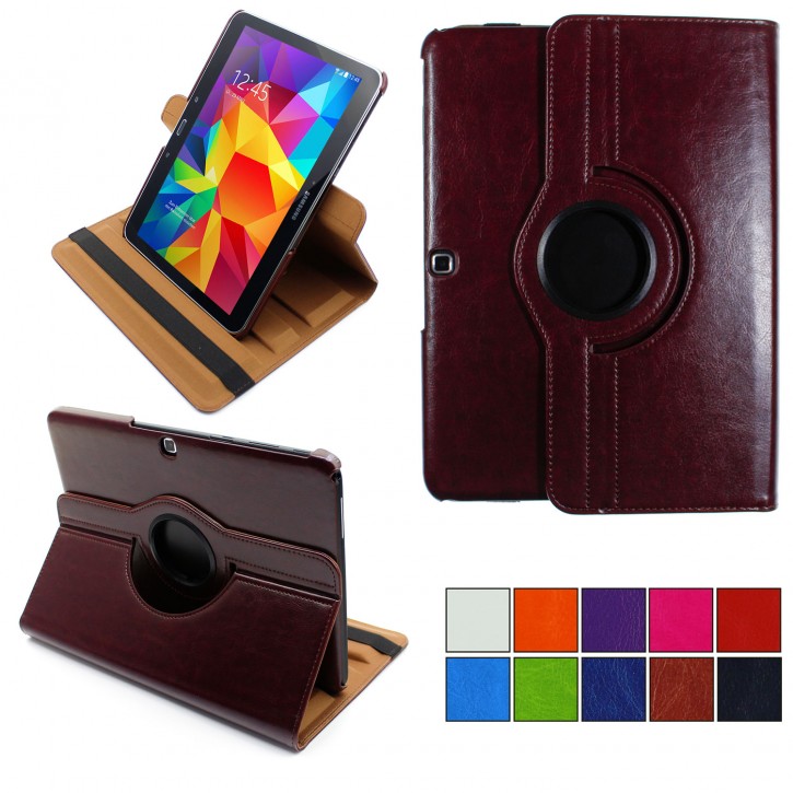 COOVY® 2.0 Cover für Samsung Galaxy TAB 4 10.1 SM-T530 SM-T531 SM-T535 Rotation 360° Smart Hülle Tasche Etui Case Schutz Ständer Auto Sleep/Wake up | 