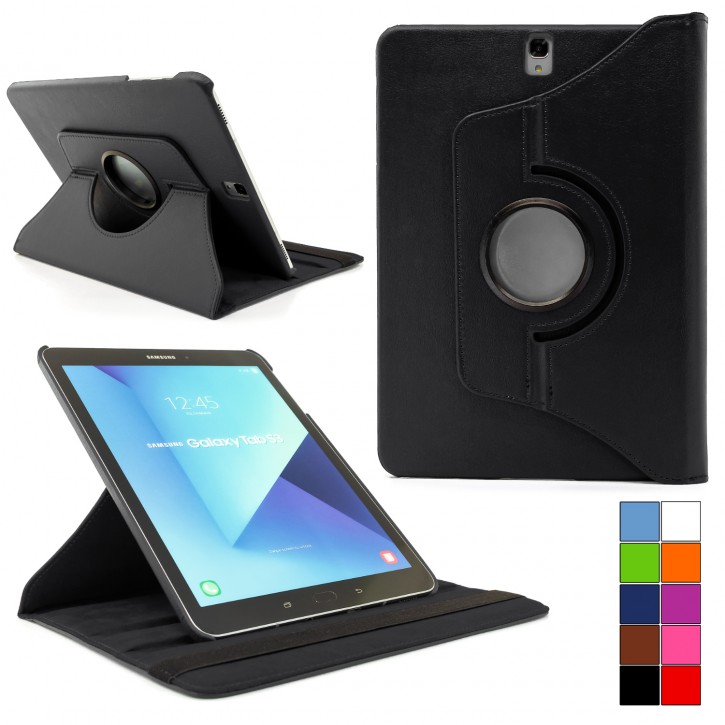 COOVY® 2.0 Cover für Samsung TAB S3 9.7 SM-T820 SM-T825 Rotation 360° Smart Hülle Tasche Etui Case Schutz Ständer Auto Sleep/Wake up | 
