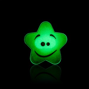 COOVY® Leucht-Stern Stupy Metall Aufkleber für Premium Universal Magnet Holder, auch zum überall aufkleben, mit GLOW IN THE DARK Effekt, leuchtet im Dunkeln, zaubert ein Lächeln ins Gesicht  